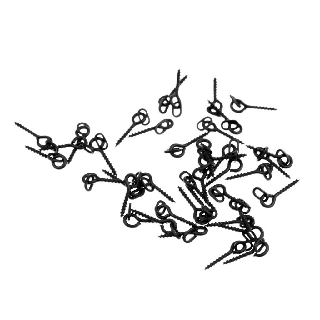 40Pcs/Pack Boilies Ring Bait Screw Peg Terminal Tackle for Carp Fishing 13mm