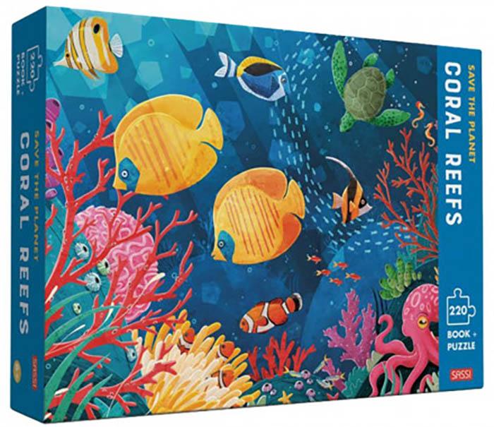 Save the Planet: Coral Reefs (Book and puzzle 220 pieces)