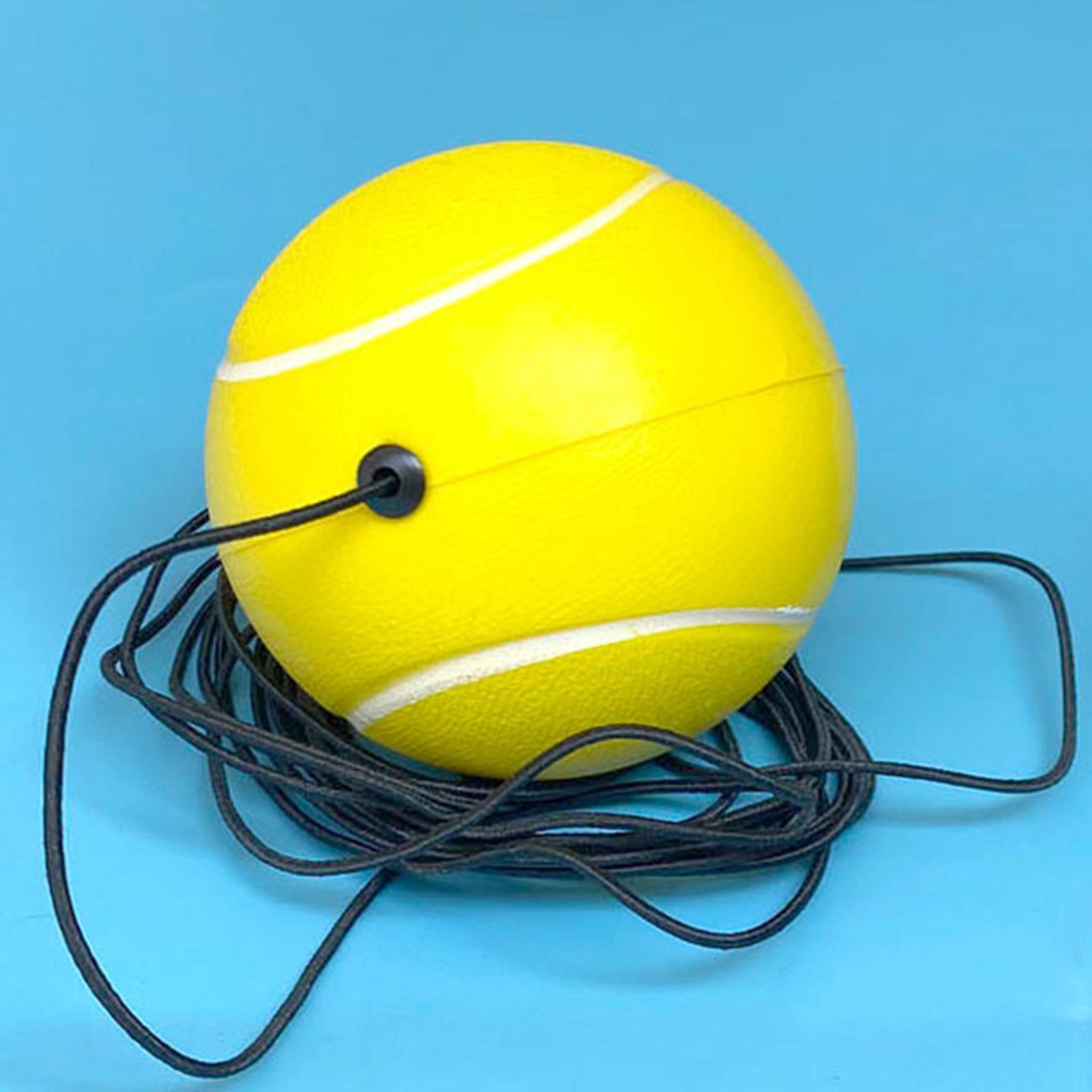 2x Tennis Ball with String  Tennis Trainer, for Indoor And Outdoor Tennis Practice