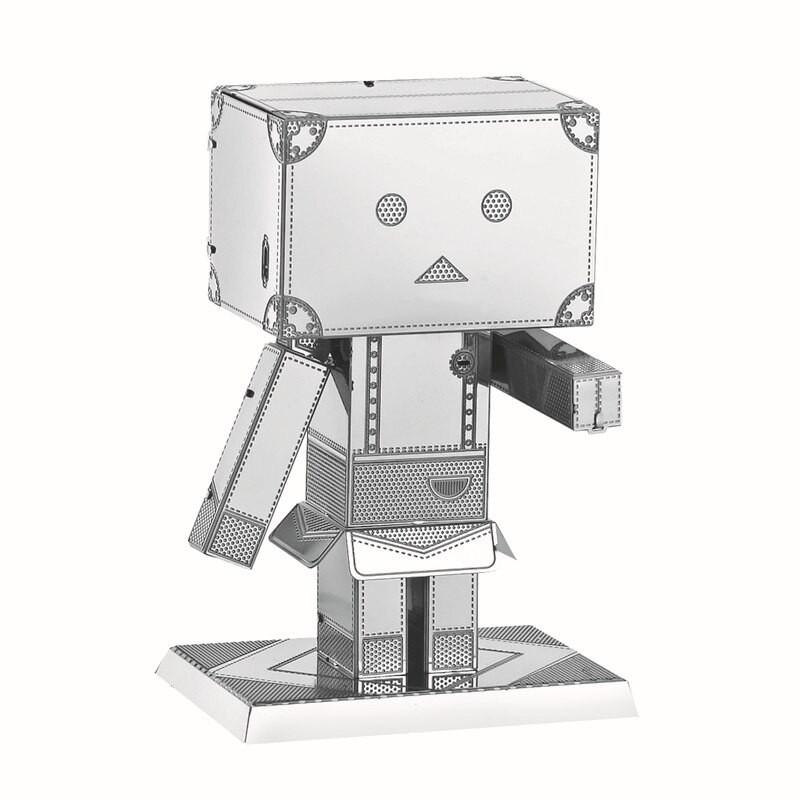 Mô hình lắp ghép kim loại 3d người carton chibi