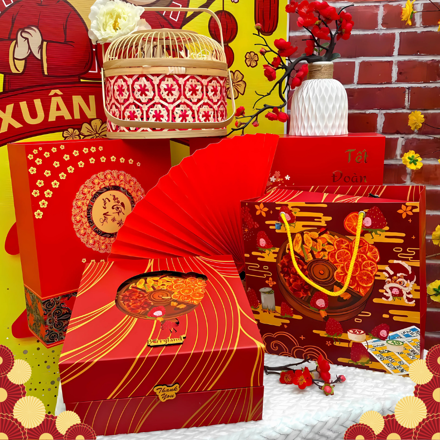 Set Quà Tết 2025 Cao Cấp - Hộp Quà Biếu Sang Trọng - Quà Tặng Doanh Nghiệp Đối Tác Gia Đình