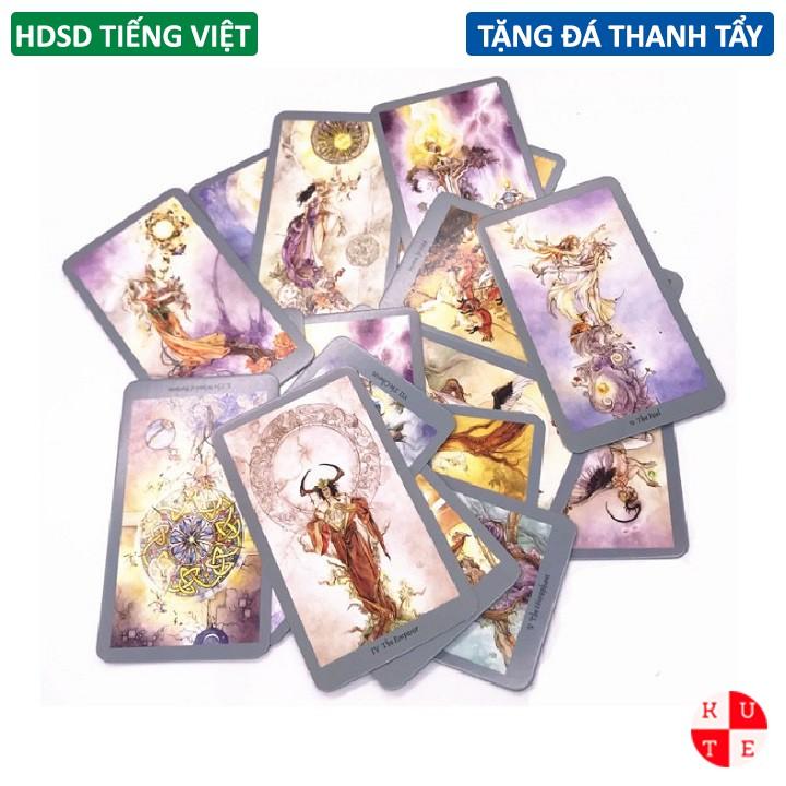 Bài Tarot ShadowScapes 7x11.7 Cm Tặng Đá Thanh Tẩy Và Link Hướng Dẫn Tiếng Việt