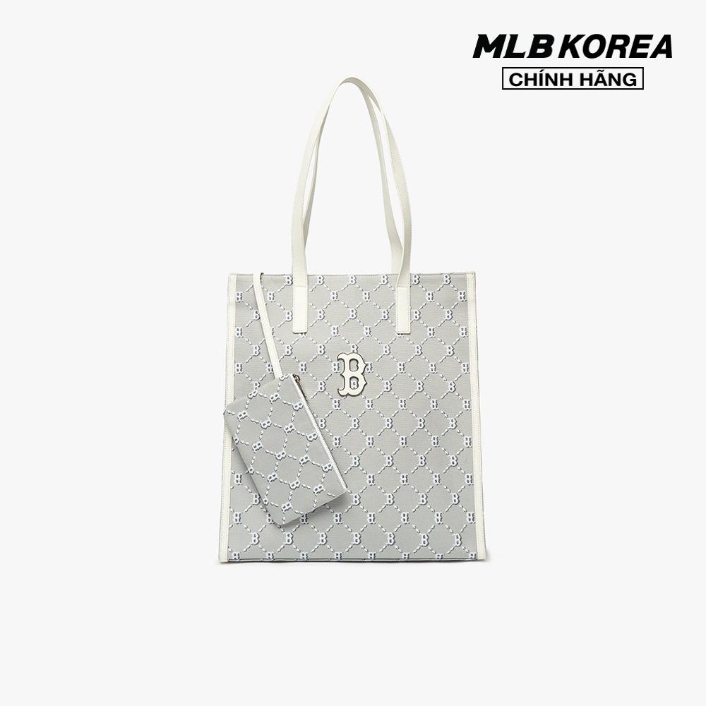 MLB - Túi tote chữ nhật Monogram Diamond Jacquard 3AORM012N