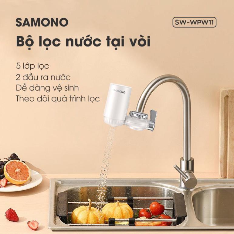 Bộ Vòi lọc nước, máy lọc nước tại vòi 5 lớp lọc thời thượng SAMONO SW-WPW11 - Hàng chính hãng