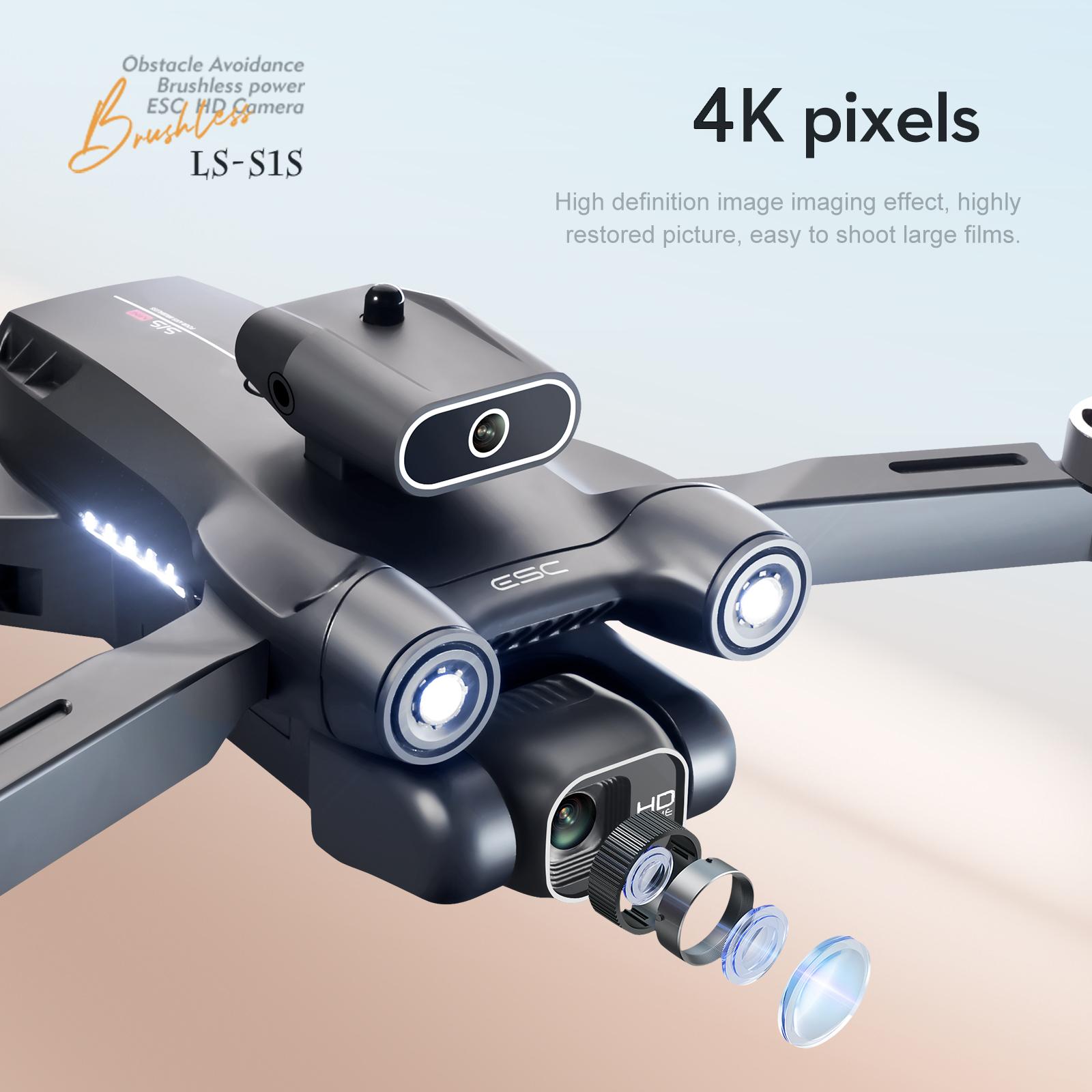 S1S Mini Drone 4K Máy Ảnh Chuyên Nghiệp Máy Bay Không Người Lái Với Động Cơ Không Chổi Than Thông Minh Tránh Chướng Ngại Vật Máy Bay Không Người Lái RC Đồ Chơi Cho Bé Trai