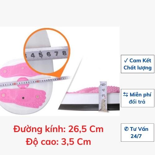 Đĩa xoay eo 360 độ hình bàn chân tập thể dục giảm cân - giảm mỡ tập cơ bụng eo thon massage bàn chân WALLMART W