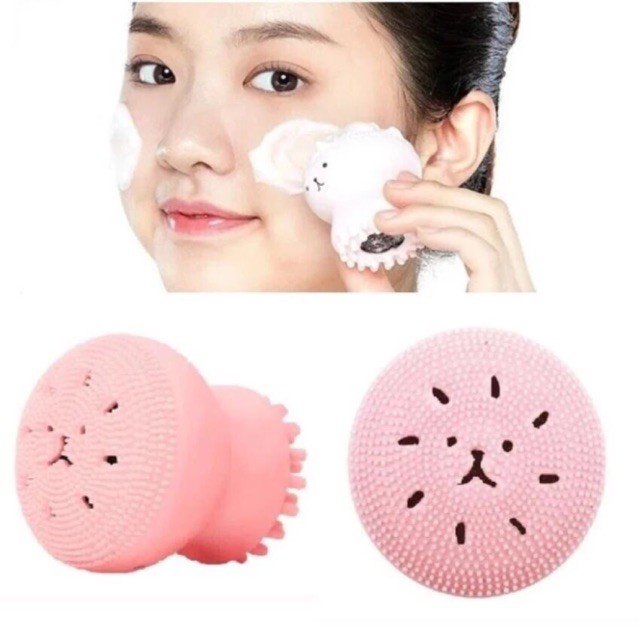 Cọ rửa mặt và Massage Beauty Silicon - Giao màu ngẫu nhiên