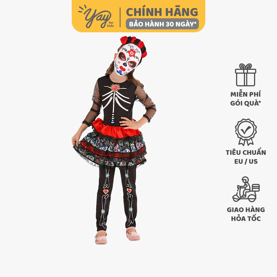 Đồ hóa trang trẻ em - Váy cô dâu ma 2 | Day of The Dead - FT22663