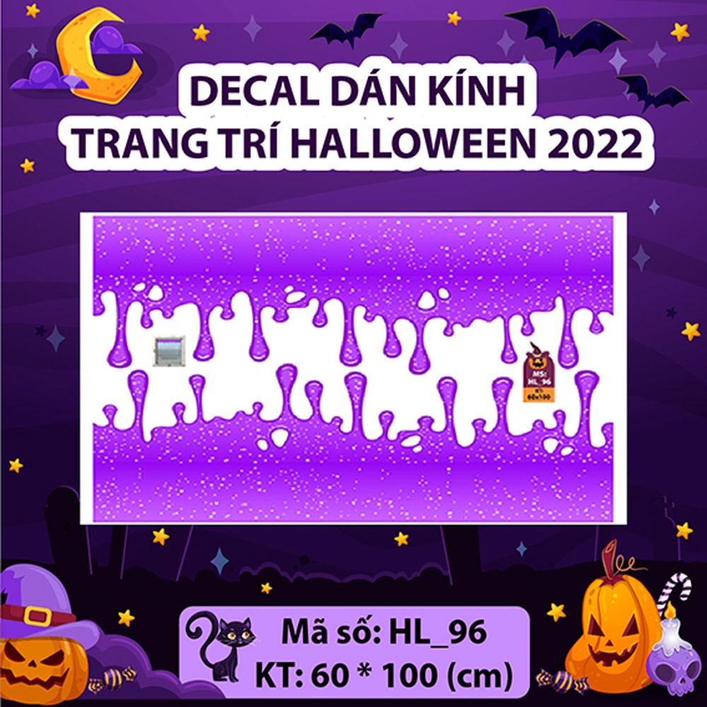 DECAL TRANG TRÍ HALLOWEEN 2022 COMBO PHÙ THỦY BAY LƯỢN