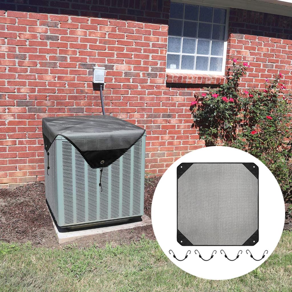 Air Conditioner Covers for Outside Units Mesh, Central AC Leaf Guard Cover for Outdoor Compressor All Season