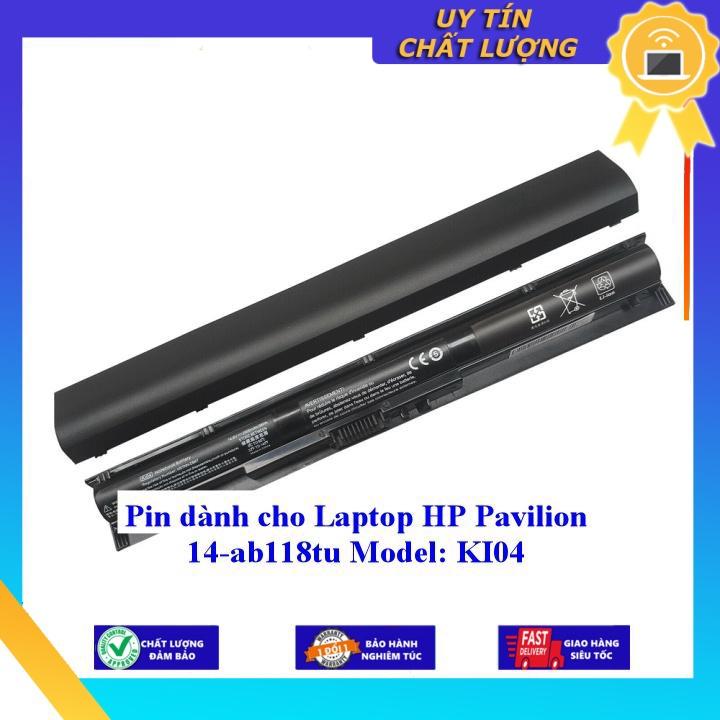 Pin dùng cho Laptop HP Pavilion 14-ab118tu Model: KI04 - Hàng Nhập Khẩu New Seal