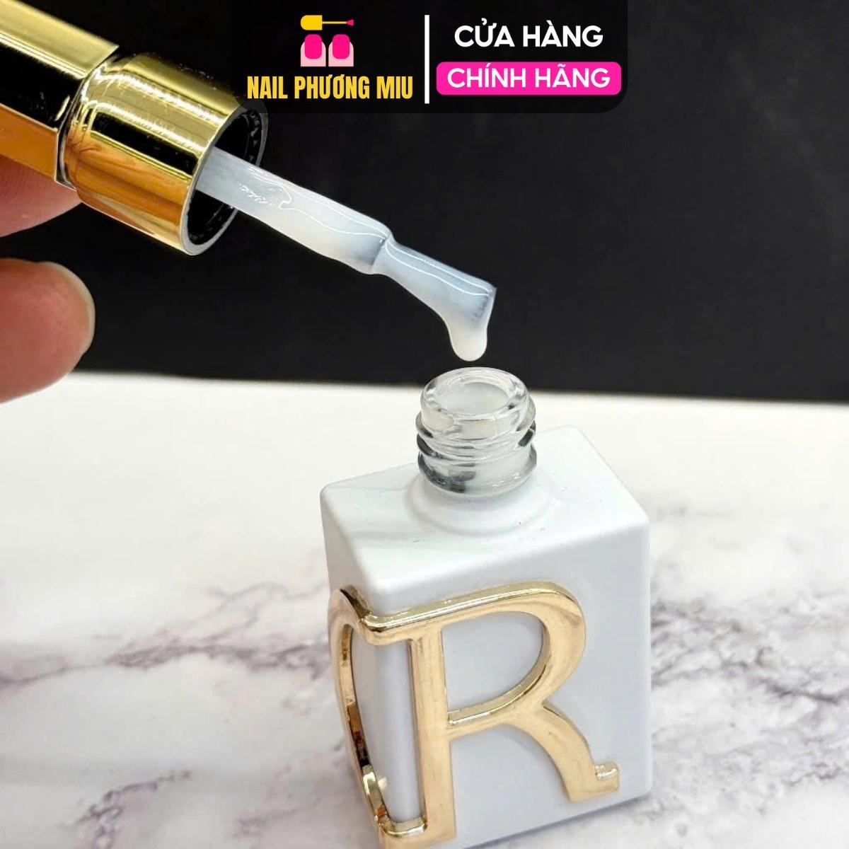 Sơn Gel Màu Thạch Nước Gạo CR Milk White Cao Cấp 15ml Làm Nail Đậm Đặc, Bóng Mượt, Lên Màu Chuẩn Sơn Dirse Trắng Sữa Nhạt Nữ Women