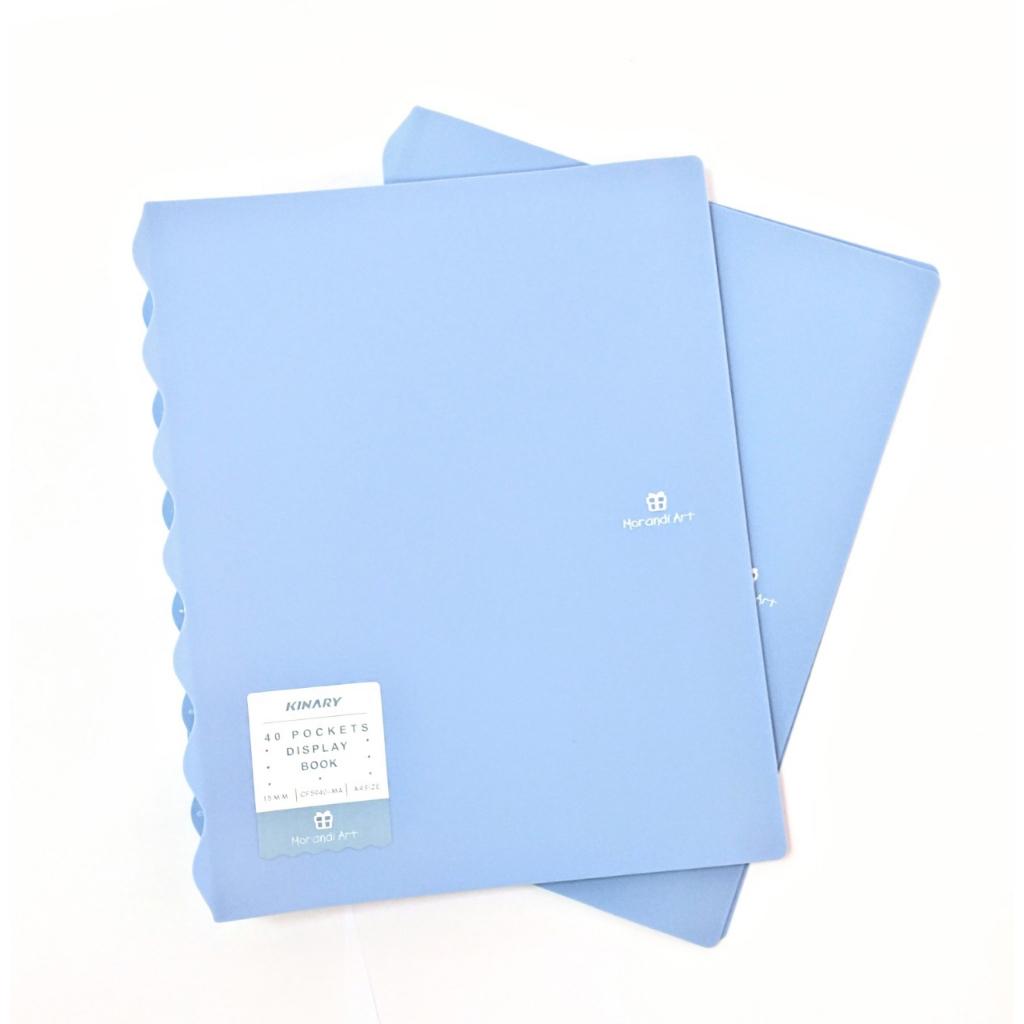 Bìa nhựa, File lá Clear Book A4 nhiều lá 30 lá 40 lá Morandi đựng tài liệu màu pastel