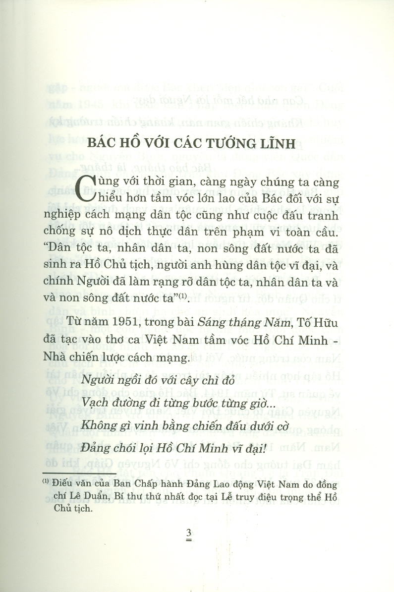 Những Tướng Lĩnh Tham Gia Hai Cuộc Kháng Chiến Chống Giặc Cứu Nước