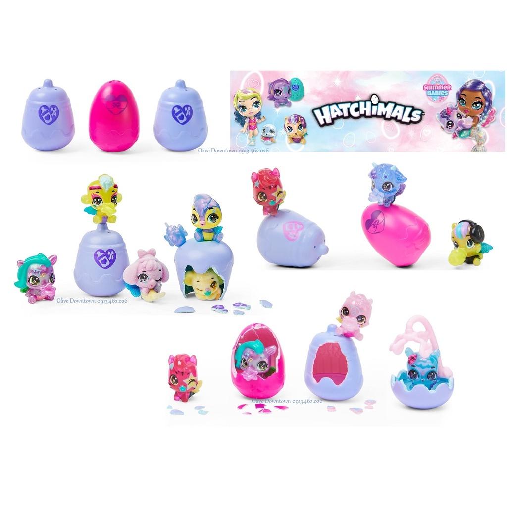 Khay 12 Trứng &amp; Thú Hatchimals Season10 SHIMMER BABIES