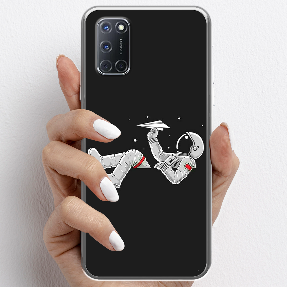 Ốp lưng cho Oppo A52, Oppo A92 nhựa TPU mẫu Phi hành gia