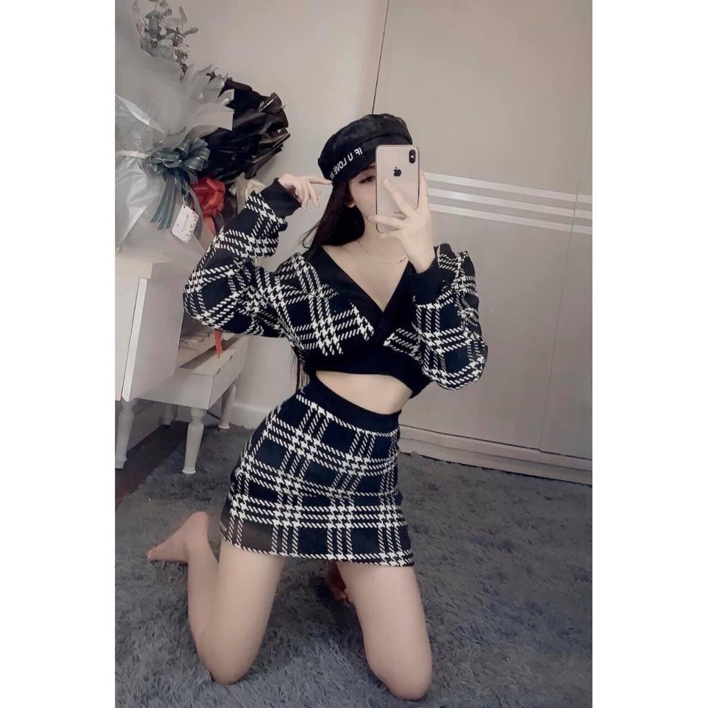 SET VÁY SỌC CARO CỰC CÁ TÍNH CỰC HOT