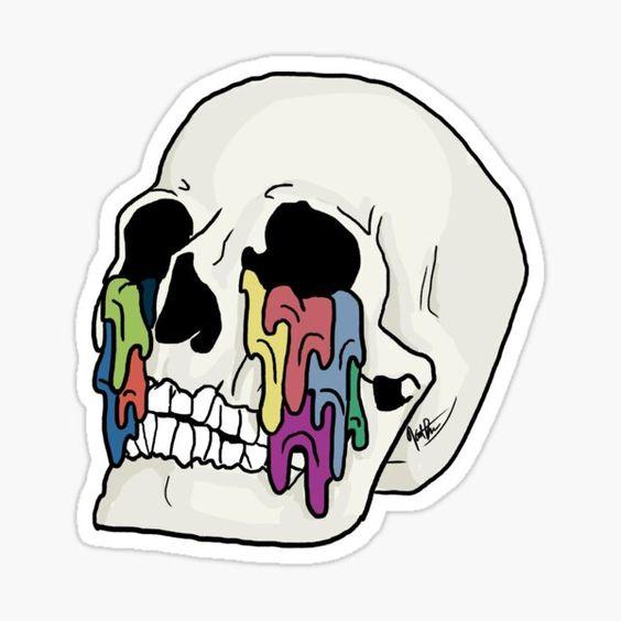Áo sweater Wright rainbow skull bigsize S-3XL unisex