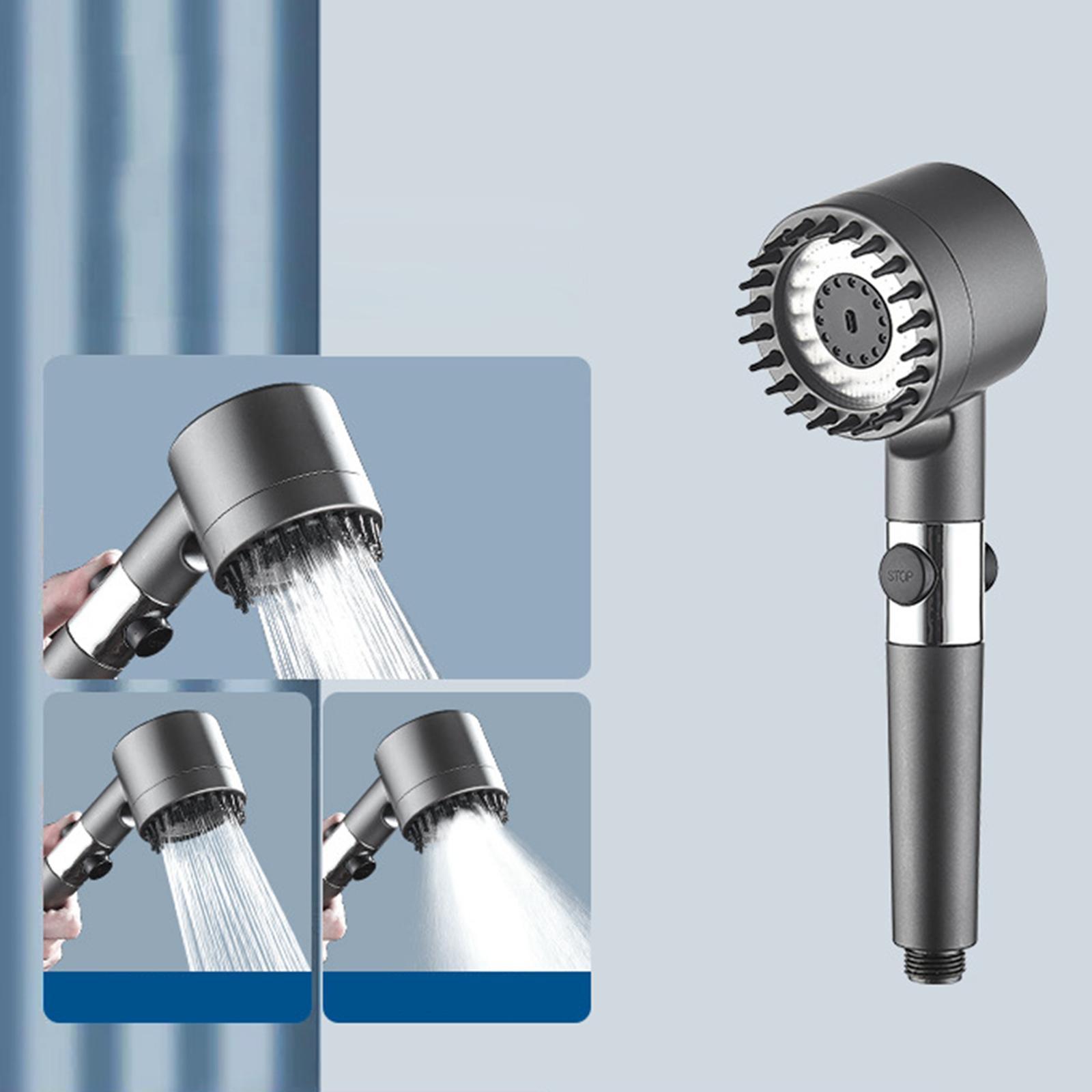 Handheld Spray 3 Spray Settings Home Hair Washing High Pressure Shower Heads