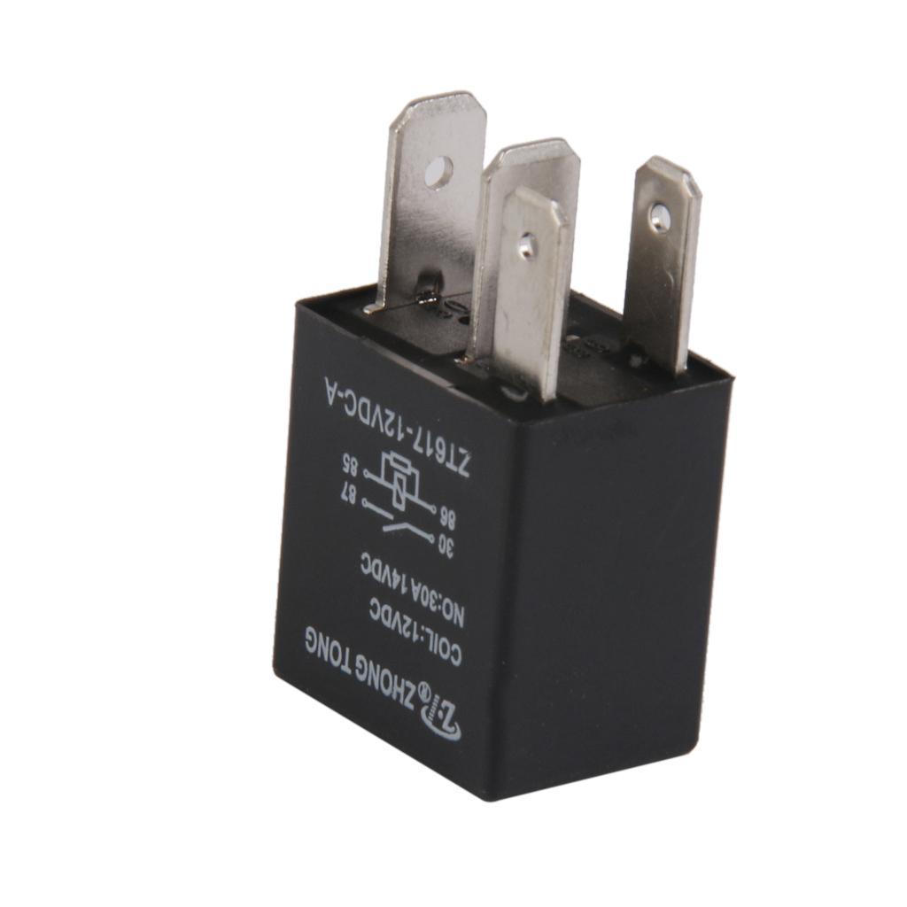 12xCar Truck Auto Automotive DC 12V 30A 30 AMP Relay Relays 4 Pins 4P