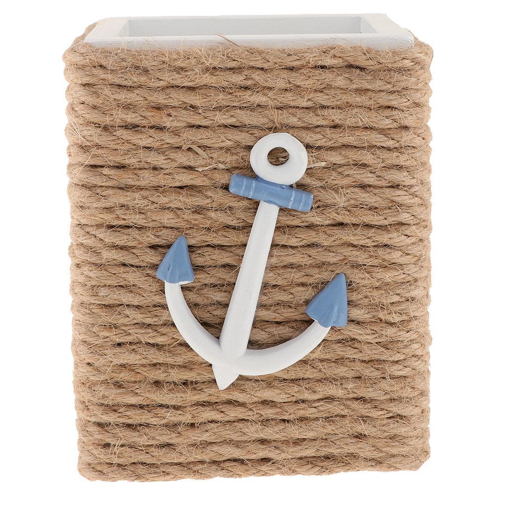 Exquisite pencil holder Mediterranean style desktop organizer