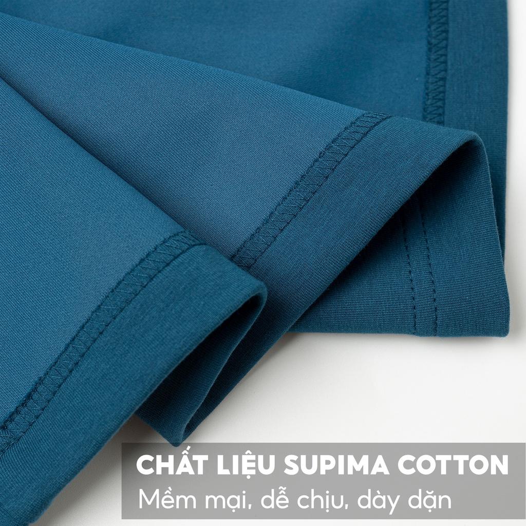 Bộ Nỉ Nam 5S Premium, Chất Liệu Supima Cotton, Dày Dặn, Thiết Kế Kéo Khóa, Cổ Trụ Khỏe Khoắn