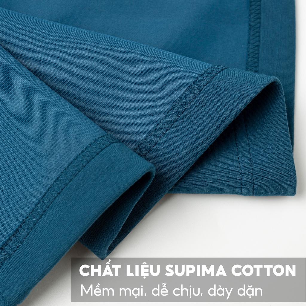 Bộ Nỉ Nam 5S Premium, Chất Liệu Supima Cotton, Dày Dặn, Thiết Kế Kéo Khóa, Cổ Trụ Khỏe Khoắn (BNK22041)