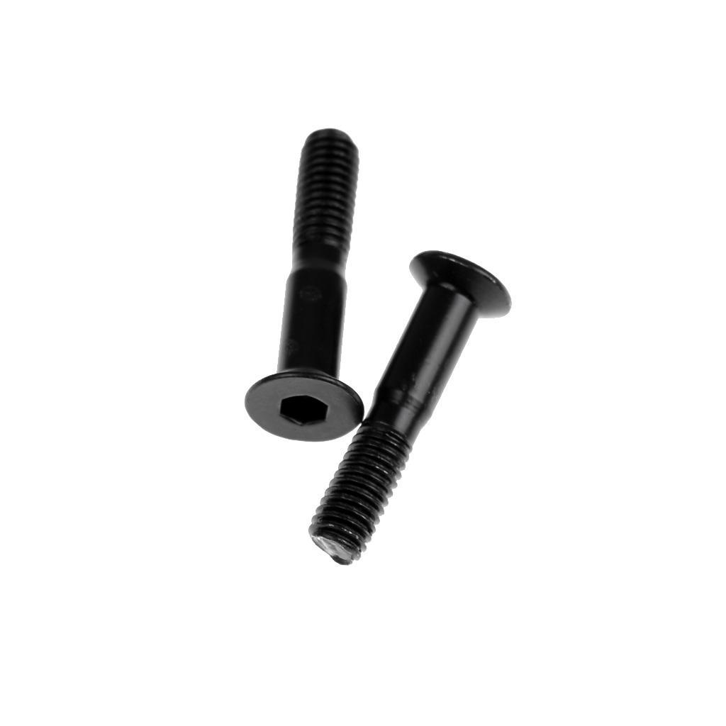 2-20pack 8 Pieces/ Set Cruiser Longboard Skateboard Hardware Screws Nuts - Black