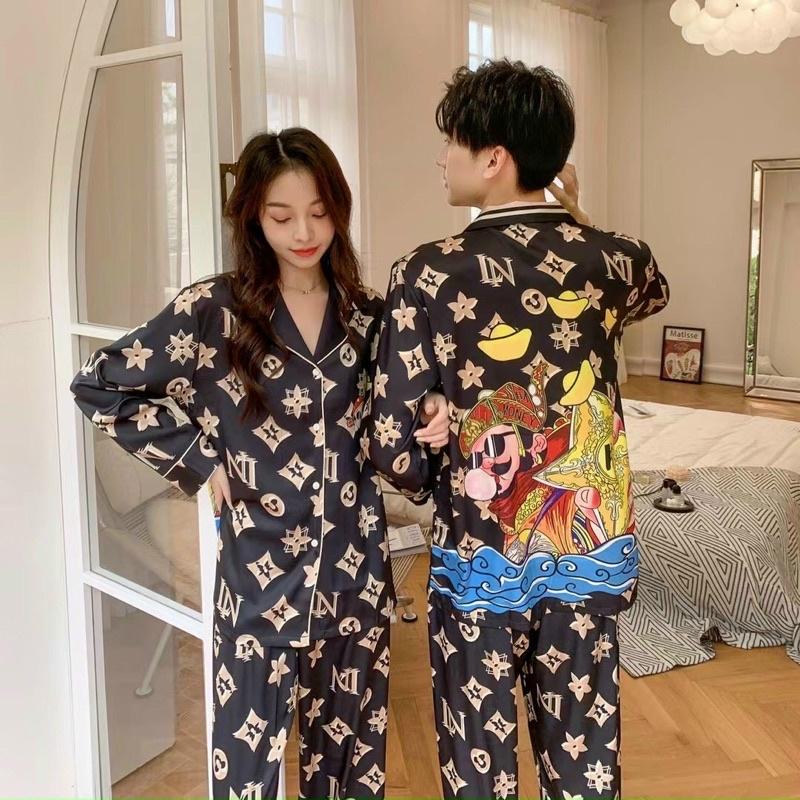 PYJAMA HOẠ TIẾT EO VÌ THẦN TÀI CAO CẤP