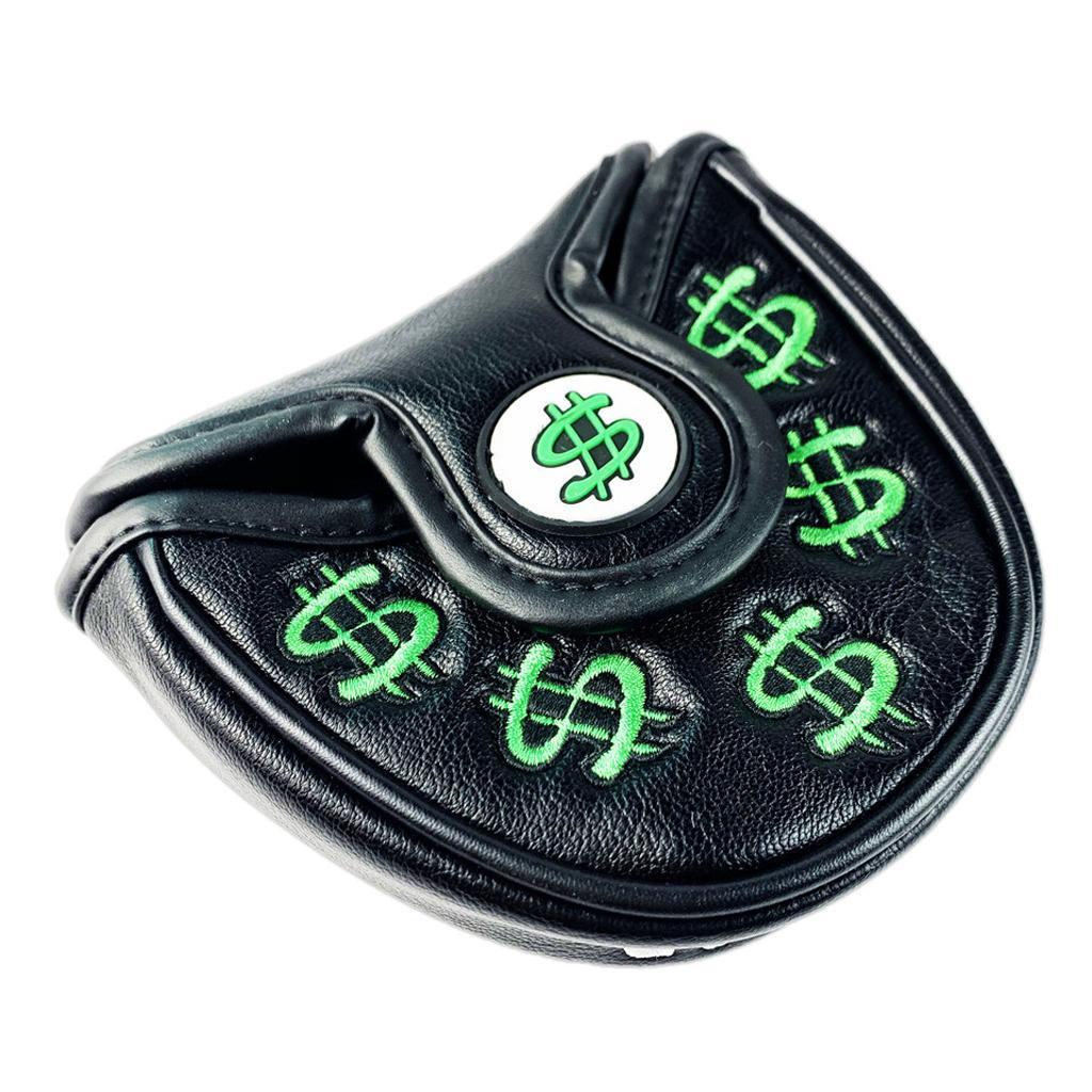 Golf Putter Head Cover  Closure Mallet Headcover - Waterproof PU Leather   - Easy to Use