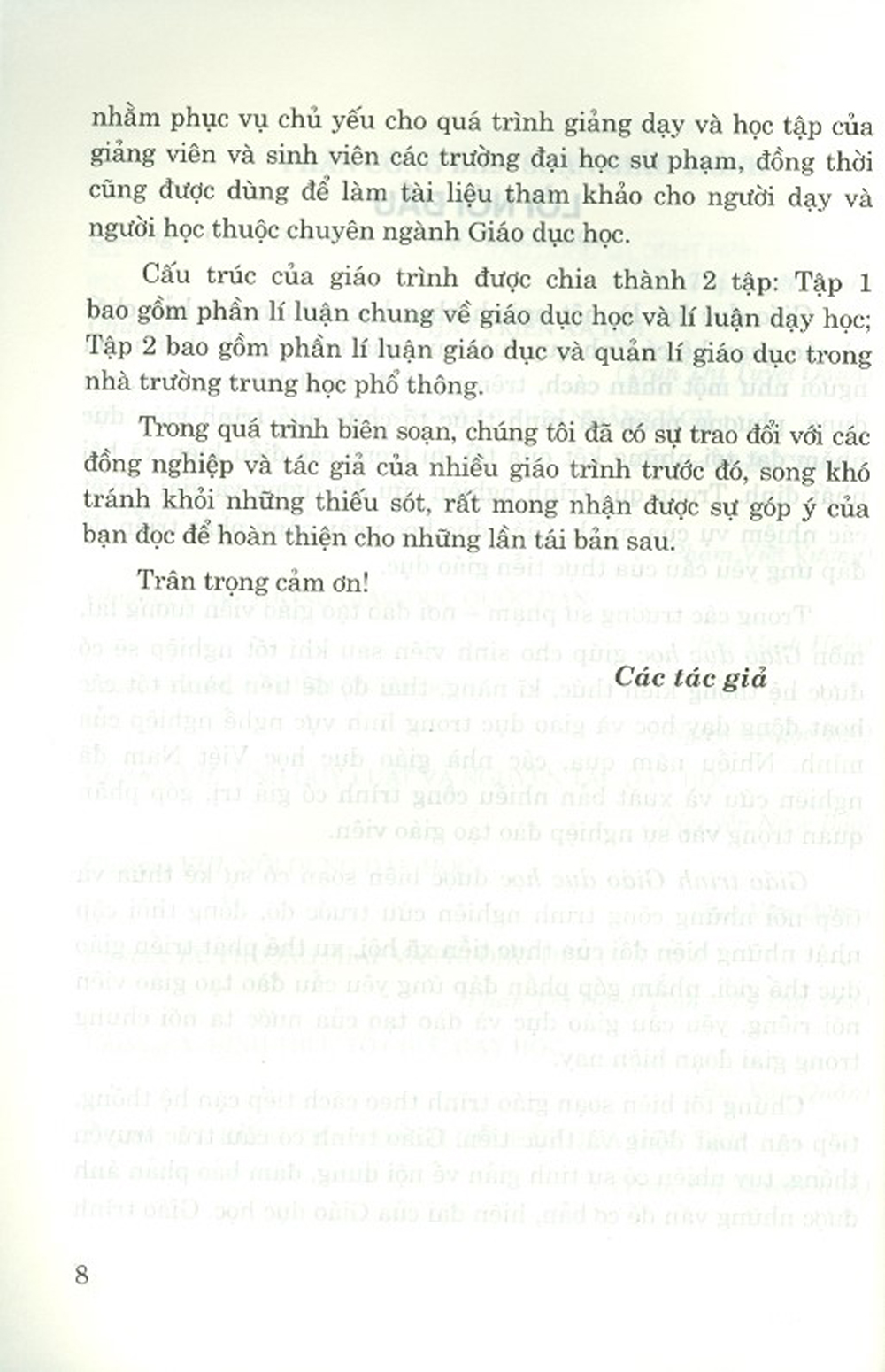 Giáo Trình Giáo Dục Học - Tập 1