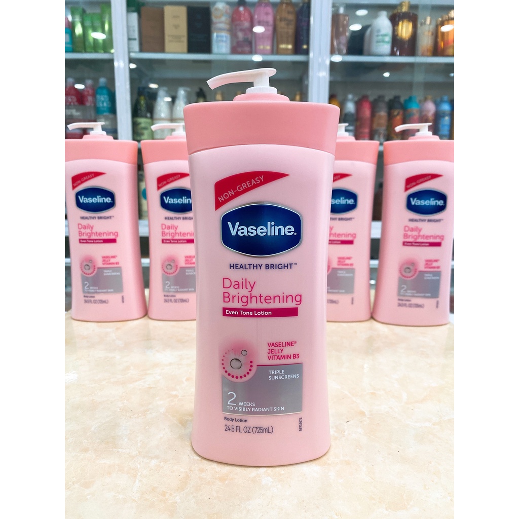 Dưỡng thể trắng da Vaseline mỹ hồng 725ml-giao vòi ngẫu nhiên( không có tem phụ- không xuất hóa đơn )