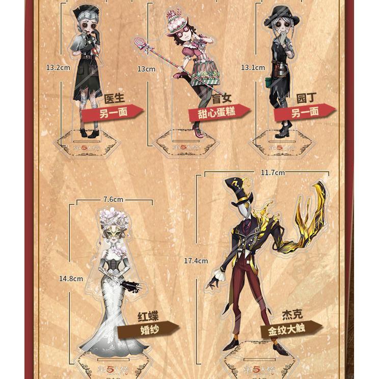 Mô hình standee Identity V Nhân cách thứ 5 Tượng Acrylic Standee Anime mica chibi trang trí trưng bày