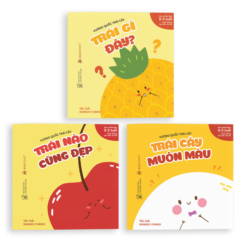 Combo 2 bộ Ehon (6 cuốn) dành cho bé từ 0 tuổi - Vương quốc trái cây - Phép so sánh diệu kì