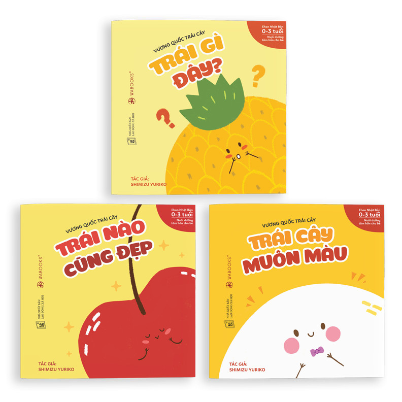 Combo 2 bộ Ehon dành cho bé từ 0 tuổi - Vương quốc trái cây - Phép so sánh diệu kì
