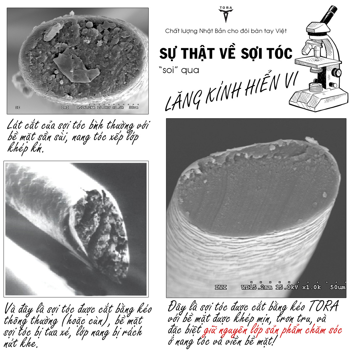 Kéo cắt tóc TORA CR-55