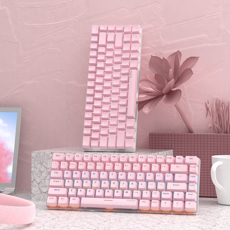 Bàn phím cơ gaming AK33 Pink cho máy tính