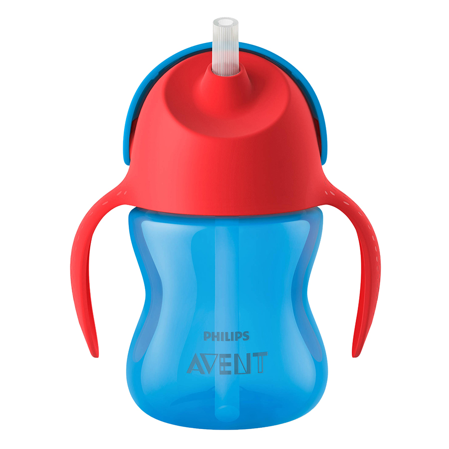 Bình Tập Uống Có Ống Hút Cho Bé 9 Tháng Tuổi Philips Avent (200ml) - 796.00 - Xanh Dương