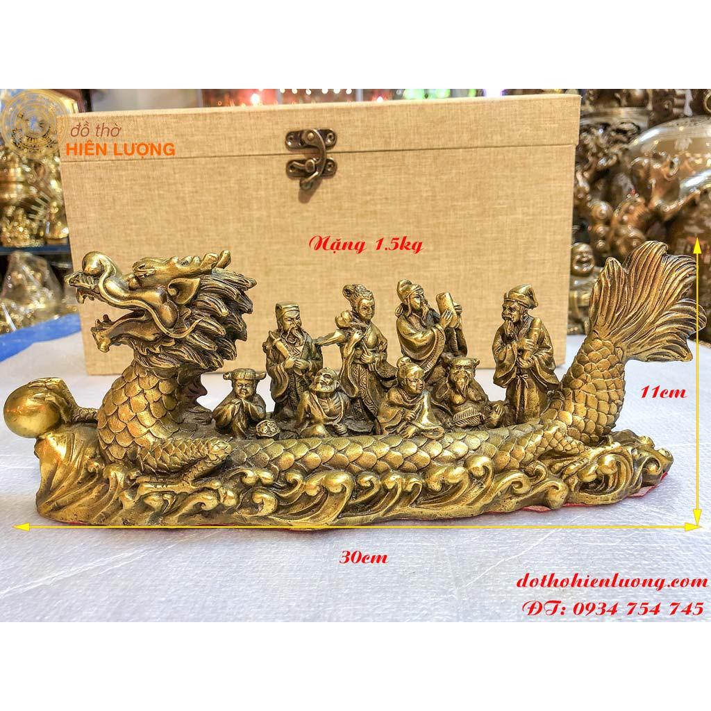 Thuyền Rồng Bát Tiên Bằng Đồng