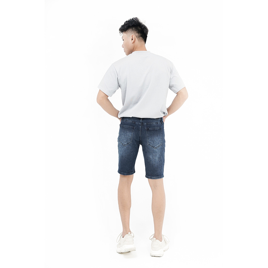 Quần Short Jeans Nam Rách Cao Cấp HUNTER  X-RAYS Form Slimfit Thun Màu Xanh S62