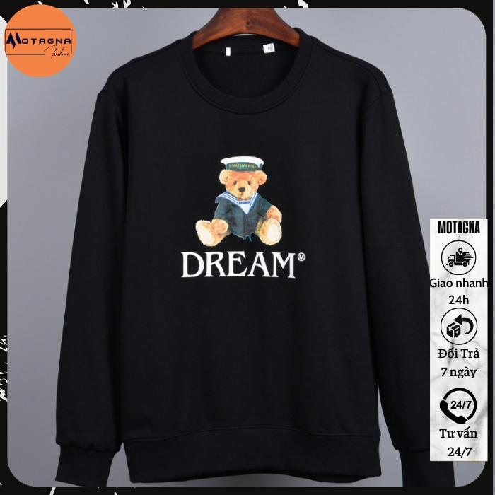 Áo thu đông dài tay, Áo sweater chất đẹp kiểu dáng Hàn Quốc in DREAM mã NZ610