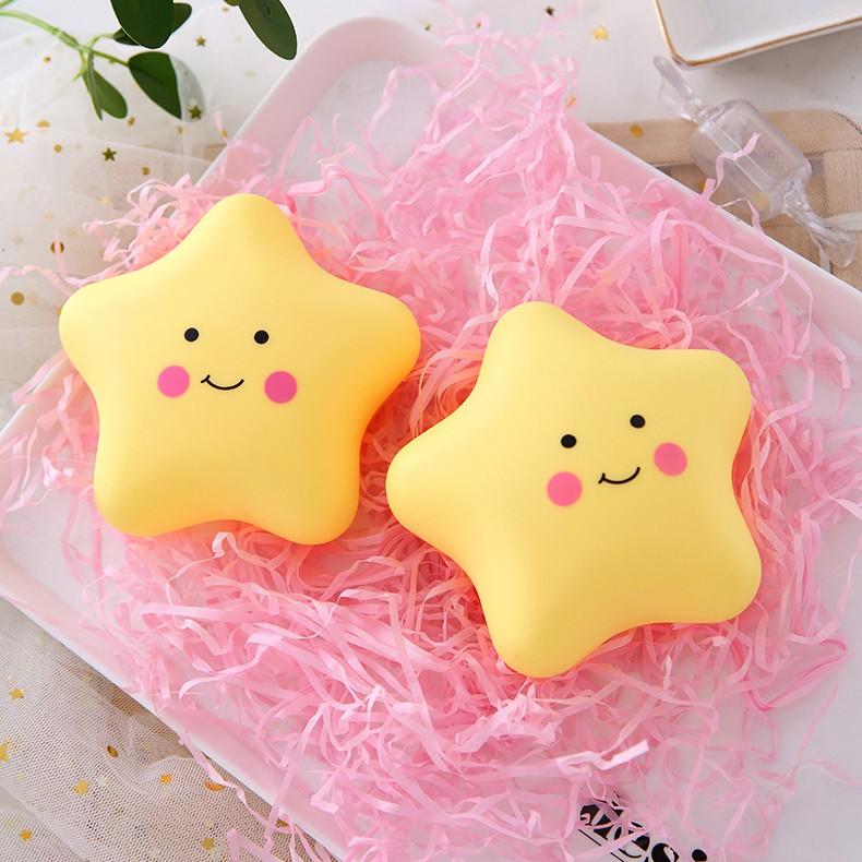 Đèn Decor Trang Trí Đèn Ngủ Cute Dễ Thương Trang Trí Phòng Ngủ LED Pin Hình Ngôi Sao Và Đám Mây 10 cm - HUMI