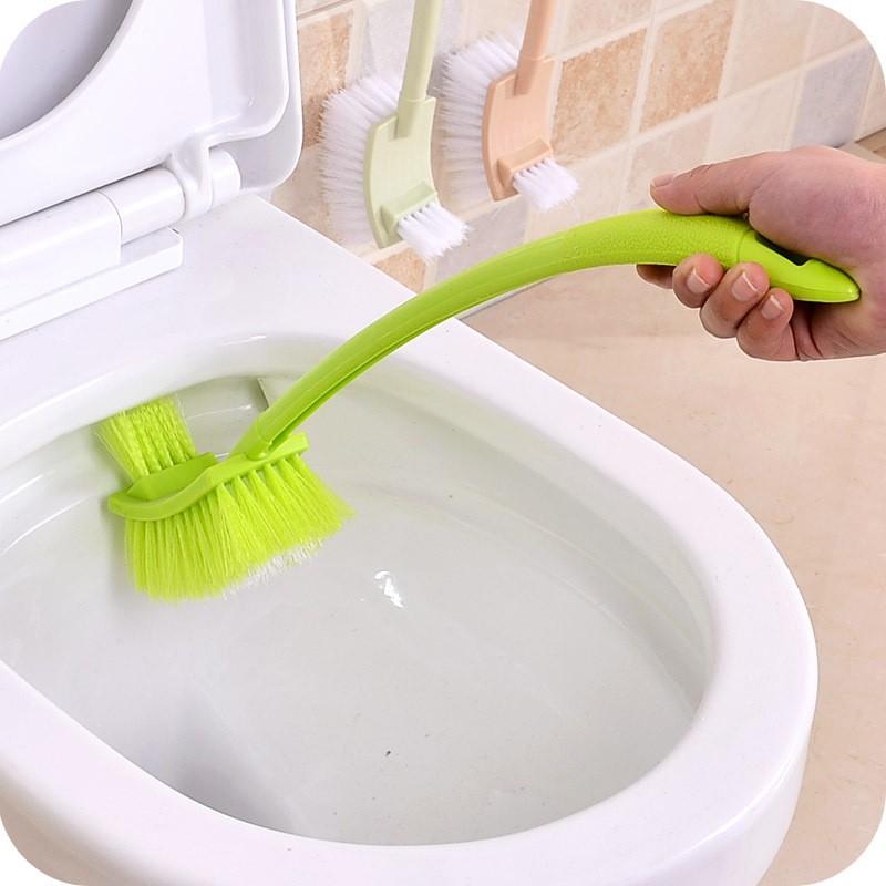 Cây Chà Toilet 2 Đầu Cọ Cây Cọ Bồn Cầu 2 Đầu cọ Tiện Ích Cây Chà Bồn Cầu Cây Cọ Nhà Vệ Sinh - Chọn Màu Ngẫu Nhiên