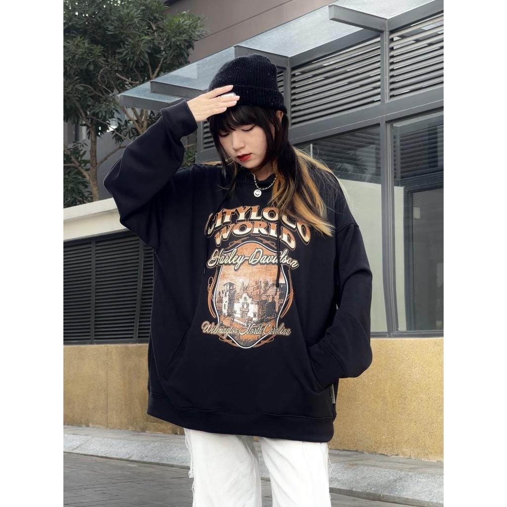 Áo hoodie nỉ chân cua CITYLOCO nam nữ unisex (Ảnh thật/có sẵn)