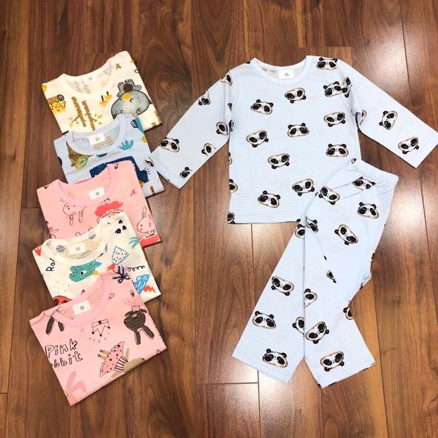 Bộ cotton sợi tre cho bé trai, bé gái size 80-120