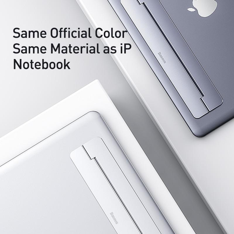 Giá Đỡ cho Laptop, Chân Đế Di Động Hộp Kim Nhôm Baseus Papery Notebook Holder Dạng Gập Gọn Và Nhẹ Có Một Góc Nghiêng 8 Độ, Sử Dụng Từ 11.6-17 Inch Dành Cho Tất Cả Macbook / Laptop - Hàng Chính Hãng