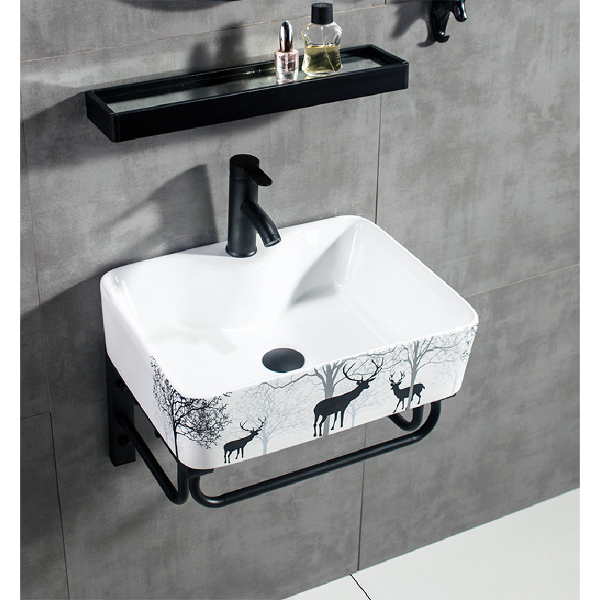 CHẬU RỬA LAVABO HOA VĂN CAO CẤP RN203