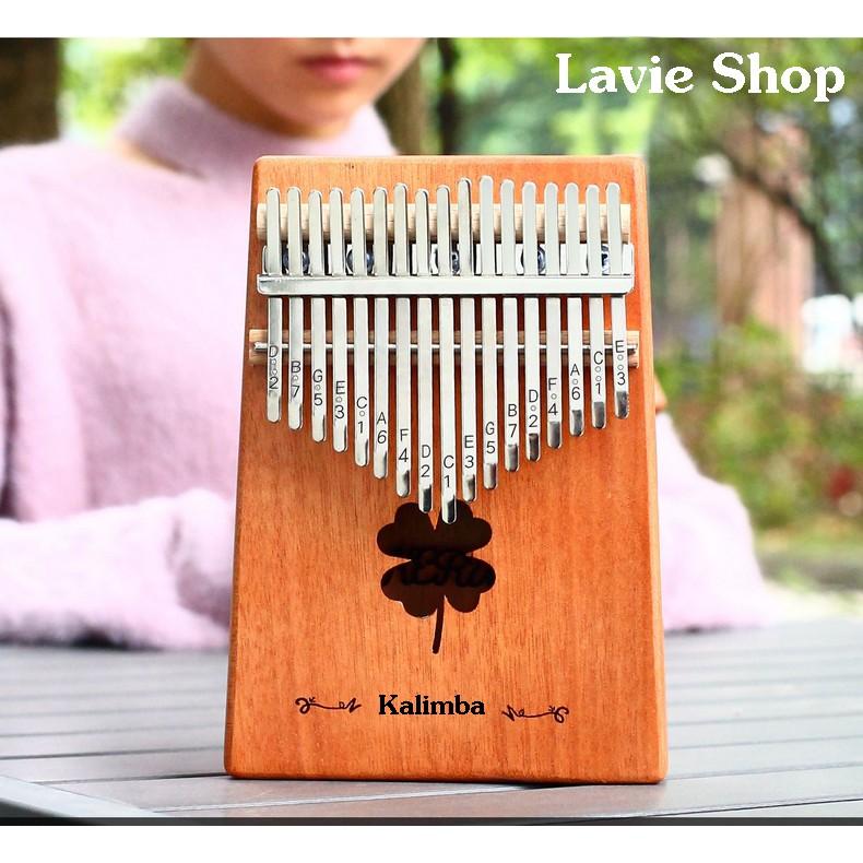 Đàn Kalimba 17 Phím - Đàn Kalimba Thumbs Piano Sử Dụng Ngón Tay TẶNG KÈM Búa Chỉnh Âm, Giấy Dán Nốt, Túi đựng