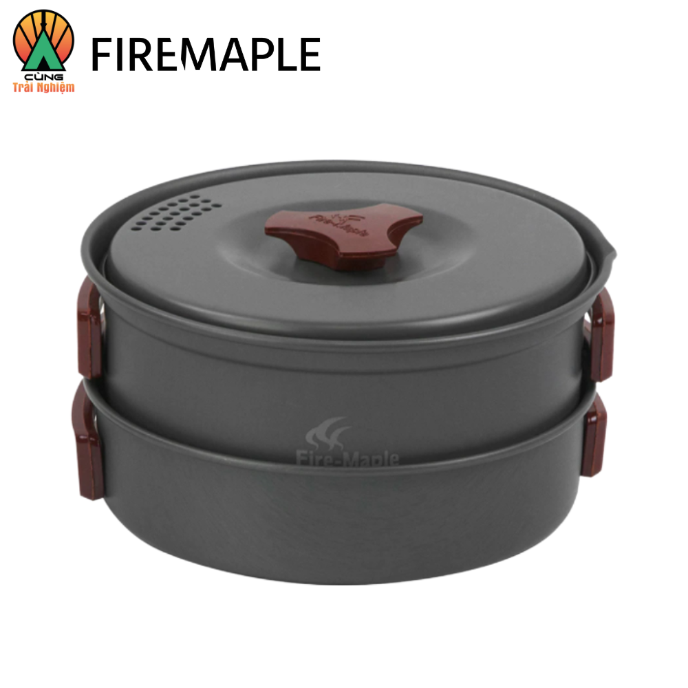 COMBO Nồi Chảo Nấu Ăn 3 Trong 1 Fire Maple FMC-204 Gọn Nhẹ Chuyên Dụng Dành Cho Du Lịch, Dã Ngoại Cắm Trại