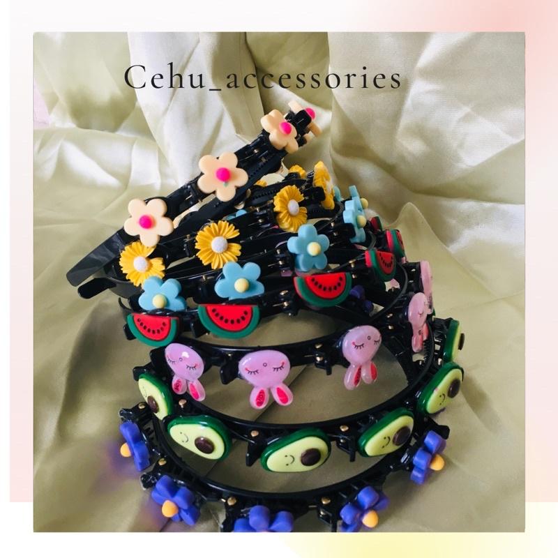 Băng đô cài ép tóc cho mẹ và bé cài tóc phá cách dễ thương cài tóc tết